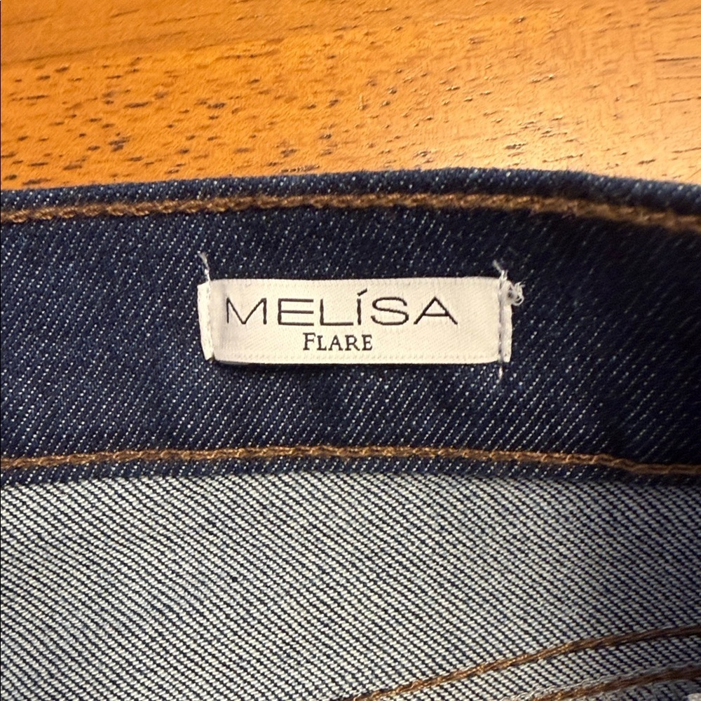 Sofia by Sofia Vergara Women's Dark Blue Flare Jeans - Picture 9 of 13